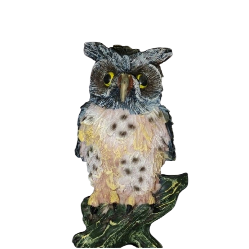Homco Multicolor Owl Figurine